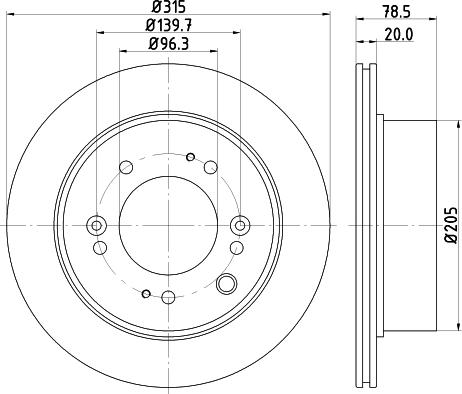 HELLA 8DD 355 116-571 - Kočioni disk www.molydon.hr