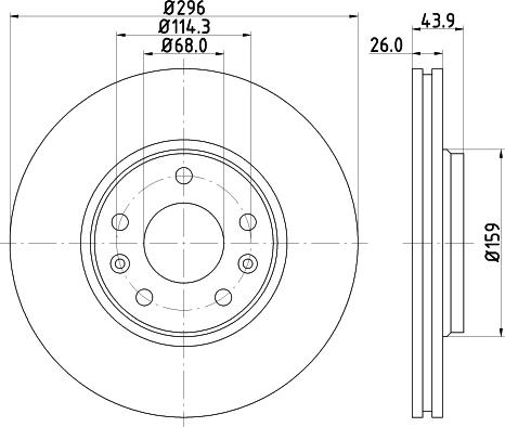 HELLA 8DD 355 129-131 - Kočioni disk www.molydon.hr