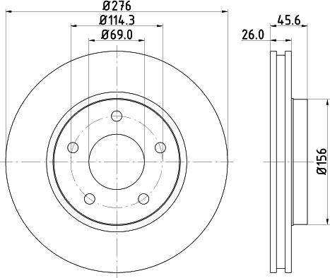 HELLA 8DD 355 116-241 - Kočioni disk www.molydon.hr