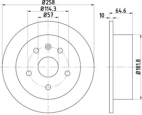 HELLA 8DD 355 110-681 - Kočioni disk www.molydon.hr