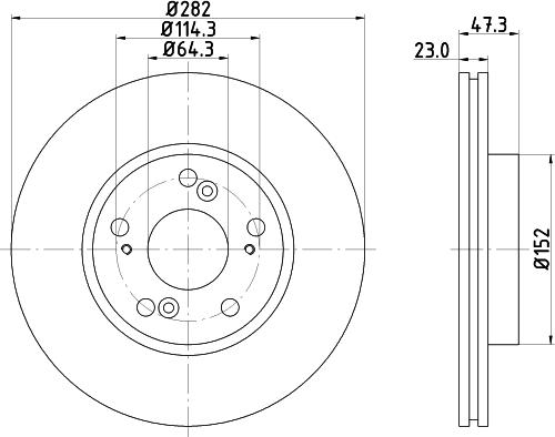 HELLA 8DD 355 110-631 - Kočioni disk www.molydon.hr