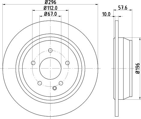 HELLA 8DD 355 124-141 - Kočioni disk www.molydon.hr