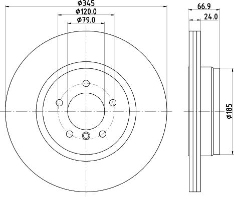 HELLA 8DD 355 110-042 - Kočioni disk www.molydon.hr