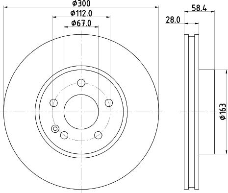 HELLA 8DD 355 110-071 - Kočioni disk www.molydon.hr