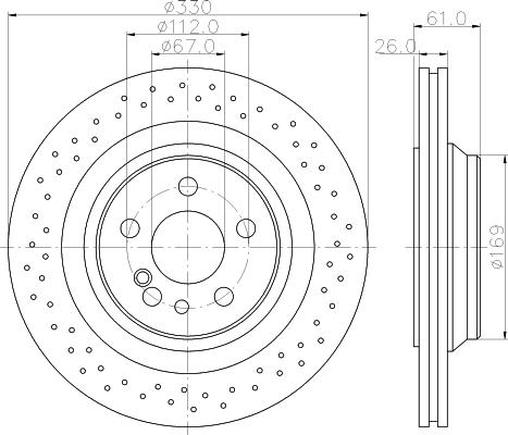 HELLA 8DD 355 110-191 - Kočioni disk www.molydon.hr