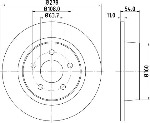 HELLA 8DD 355 110-291 - Kočioni disk www.molydon.hr