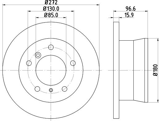 HELLA 8DD 355 111-901 - Kočioni disk www.molydon.hr