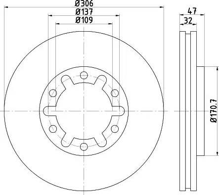 HELLA 8DD 355 111-981 - Kočioni disk www.molydon.hr