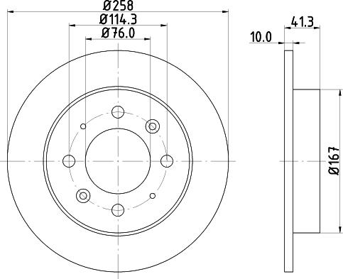 HELLA 8DD 355 111-451 - Kočioni disk www.molydon.hr