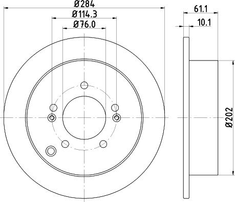 HELLA 8DD 355 111-421 - Kočioni disk www.molydon.hr