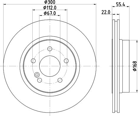 HELLA 8DD 355 111-852 - Kočioni disk www.molydon.hr