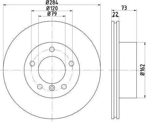 HELLA 8DD 355 111-221 - Kočioni disk www.molydon.hr