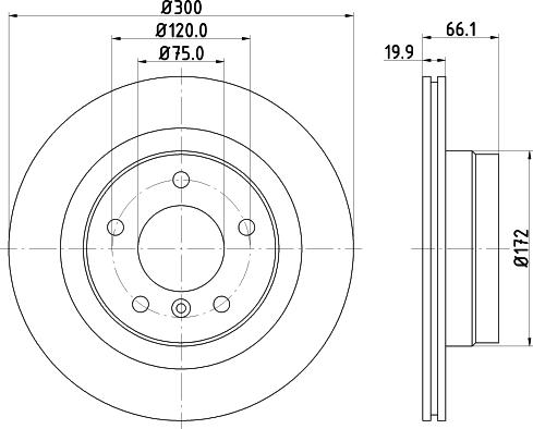 HELLA 8DD 355 123-631 - Kočioni disk www.molydon.hr