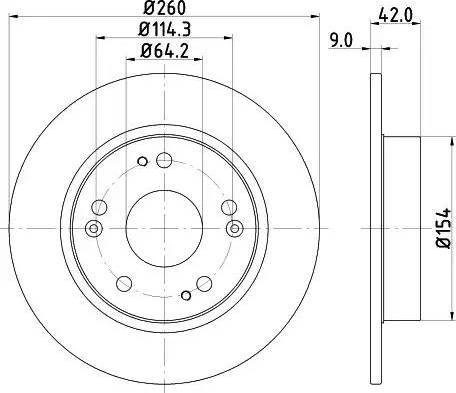 HELLA 8DD 355 114-321 - Kočioni disk www.molydon.hr