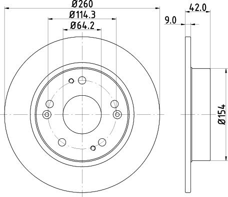 HELLA 8DD 355 118-991 - Kočioni disk www.molydon.hr