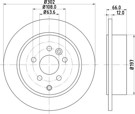 HELLA 8DD 355 118-911 - Kočioni disk www.molydon.hr