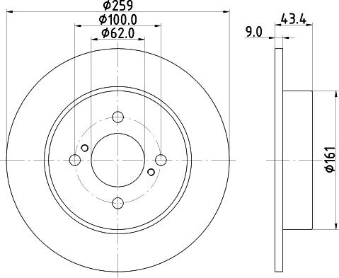 HELLA 8DD 355 118-511 - Kočioni disk www.molydon.hr