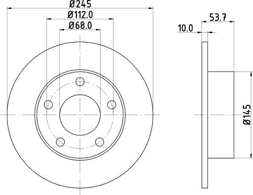 HELLA 8DD 355 118-581 - Kočioni disk www.molydon.hr