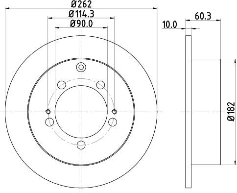 HELLA 8DD 355 118-661 - Kočioni disk www.molydon.hr