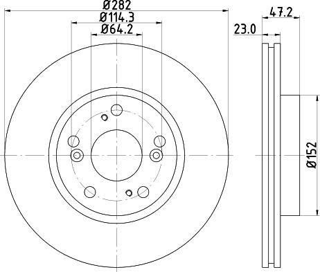 HELLA 8DD 355 118-131 - Kočioni disk www.molydon.hr