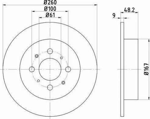 HELLA 8DD 355 110-341 - Kočioni disk www.molydon.hr