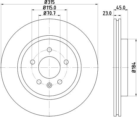 HELLA 8DD 355 118-281 - Kočioni disk www.molydon.hr