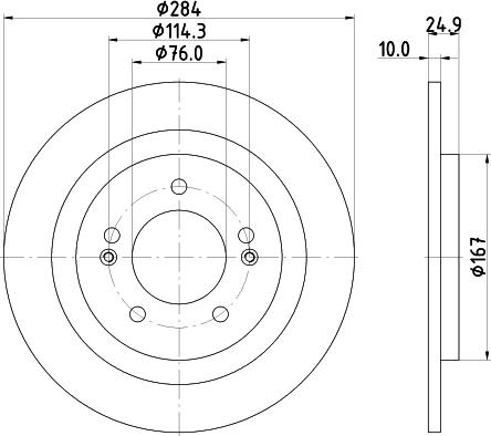 HELLA 8DD 355 118-231 - Kočioni disk www.molydon.hr