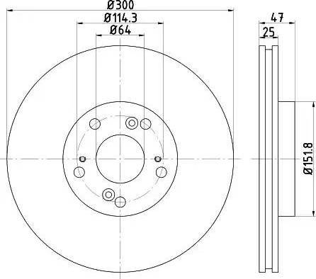 HELLA 8DD 355 112-151 - Kočioni disk www.molydon.hr