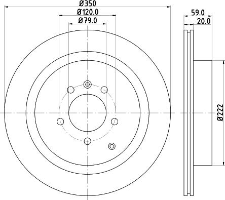 HELLA 8DD 355 118-782 - Kočioni disk www.molydon.hr