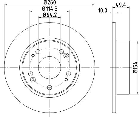 HELLA 8DD 355 118-731 - Kočioni disk www.molydon.hr