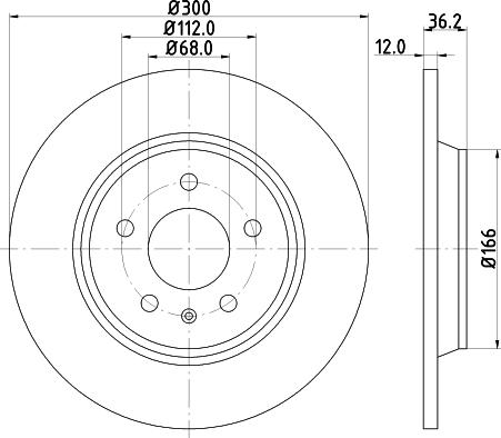 HELLA 8DD 355 113-932 - Kočioni disk www.molydon.hr