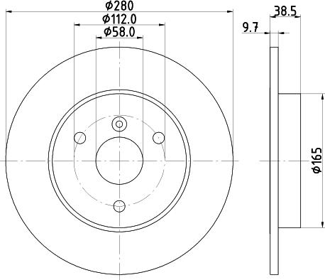 HELLA 8DD 355 113-562 - Kočioni disk www.molydon.hr