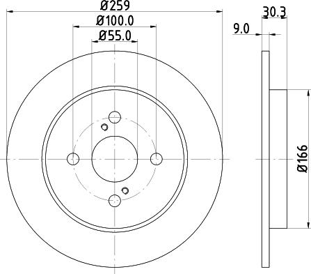 HELLA 8DD 355 113-601 - Kočioni disk www.molydon.hr