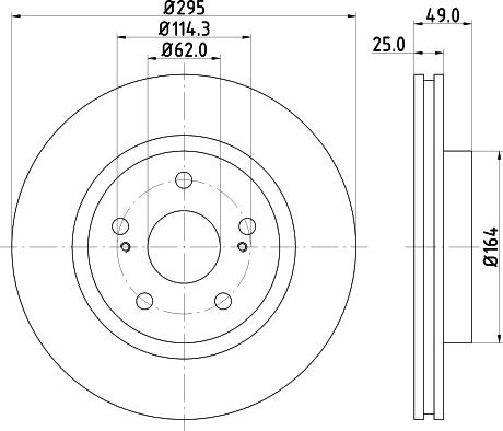 HELLA 8DD 355 113-621 - Kočioni disk www.molydon.hr