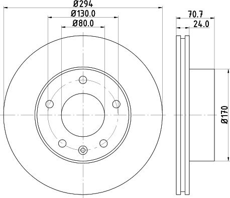 HELLA 8DD 355 113-391 - Kočioni disk www.molydon.hr