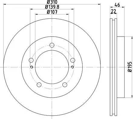 HELLA 8DD 355 112-991 - Kočioni disk www.molydon.hr