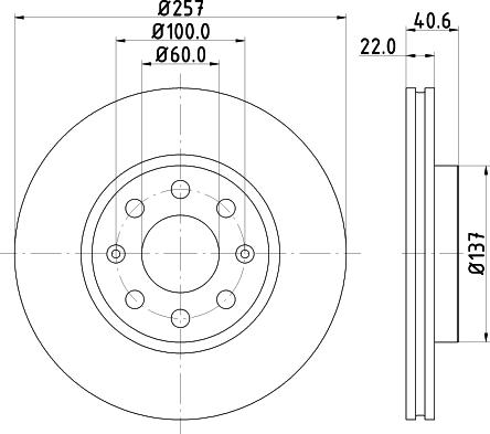 HELLA 8DD 355 112-581 - Kočioni disk www.molydon.hr