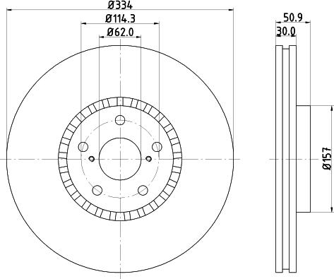 HELLA 8DD 355 112-871 - Kočioni disk www.molydon.hr