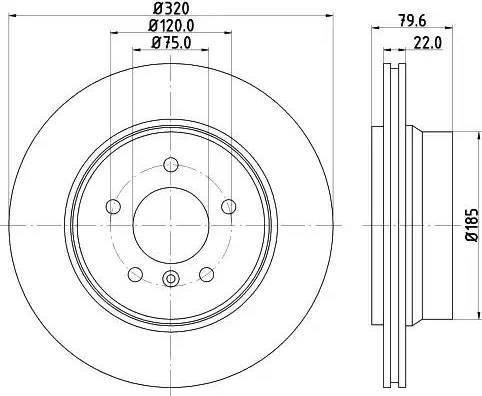 HELLA 8DD 355 121-741 - Kočioni disk www.molydon.hr