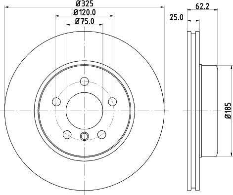 HELLA 8DD 355 123-841 - Kočioni disk www.molydon.hr