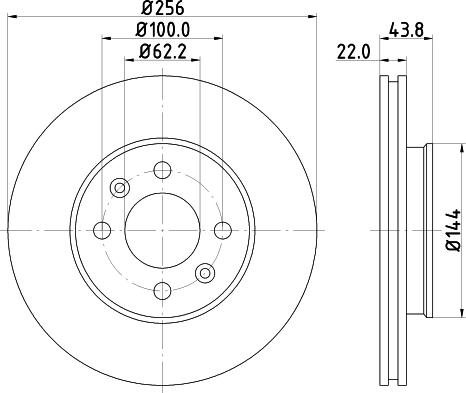 HELLA 8DD 355 117-981 - Kočioni disk www.molydon.hr