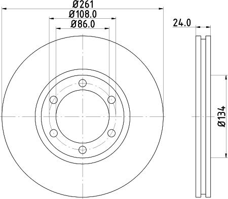 HELLA 8DD 355 117-401 - Kočioni disk www.molydon.hr