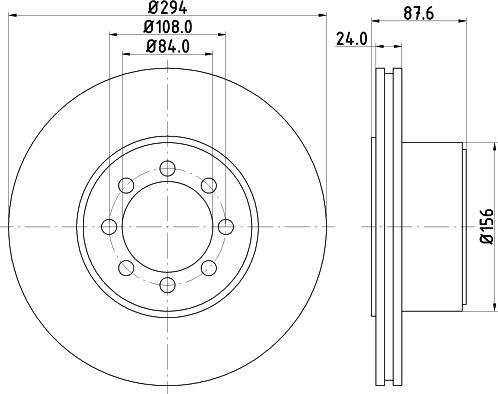 HELLA 8DD 355 117-481 - Kočioni disk www.molydon.hr