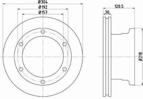 HELLA 8DD 355 117-541 - Kočioni disk www.molydon.hr