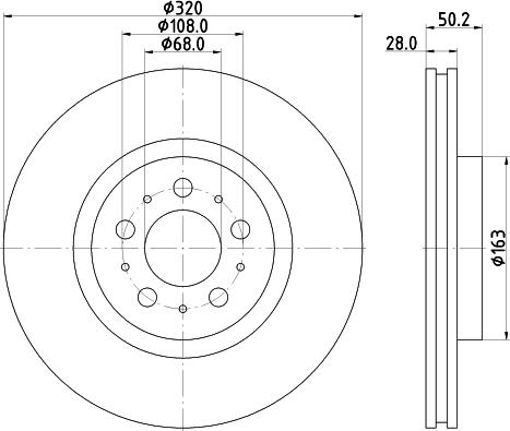 HELLA 8DD 355 117-851 - Kočioni disk www.molydon.hr