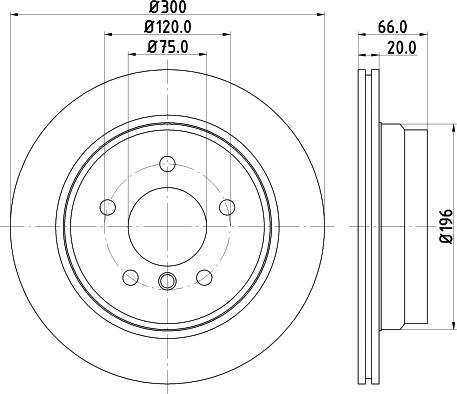 HELLA 8DD 355 117-831 - Kočioni disk www.molydon.hr