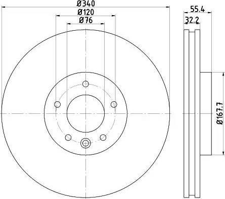 HELLA 8DD 355 117-251 - Kočioni disk www.molydon.hr