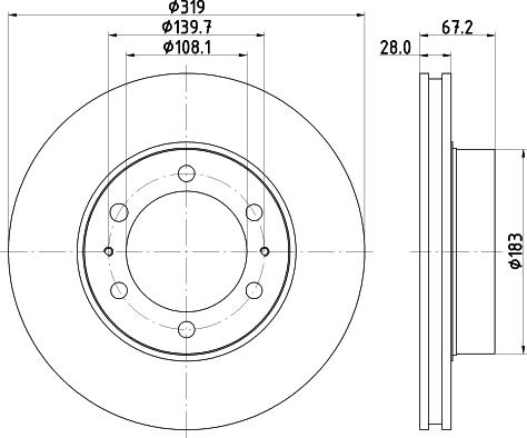 HELLA 8DD 355 117-261 - Kočioni disk www.molydon.hr