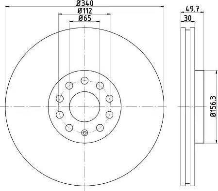 HELLA 8DD 355 121-921 - Kočioni disk www.molydon.hr