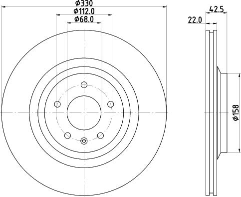 HELLA 8DD 355 117-722 - Kočioni disk www.molydon.hr